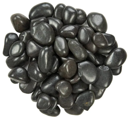 Polished Black Mexican Beach Pebble